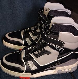 Louis Vuitton Black and Gray Men's Sneakers